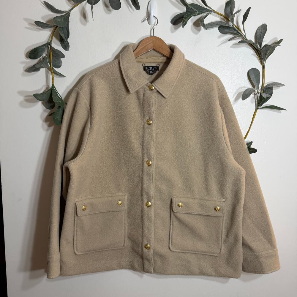 NWT J.Crew Tan Shacket